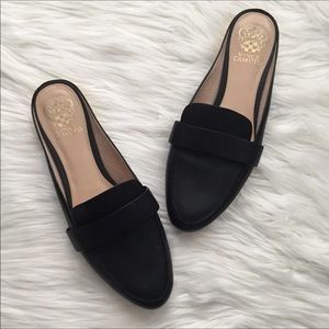 EUC Vince Camuto Mule Sz.10 Black/Gold